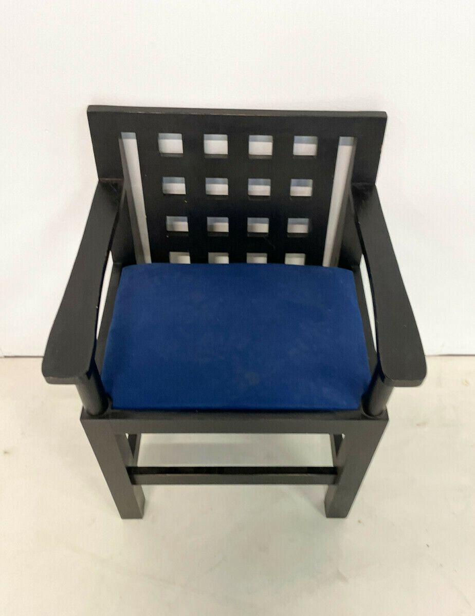 Set Of 6 Post Modernist Wood & Velvet Armchairs photo Furniture
