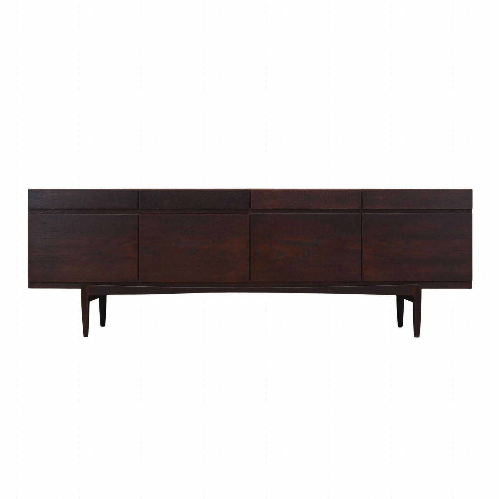 Eiken Dressoir, Deens Design, Jaren 1970, Ontwerper: Ib Kofod Larsen, Fabrikant: Faarup Møbelfabrik