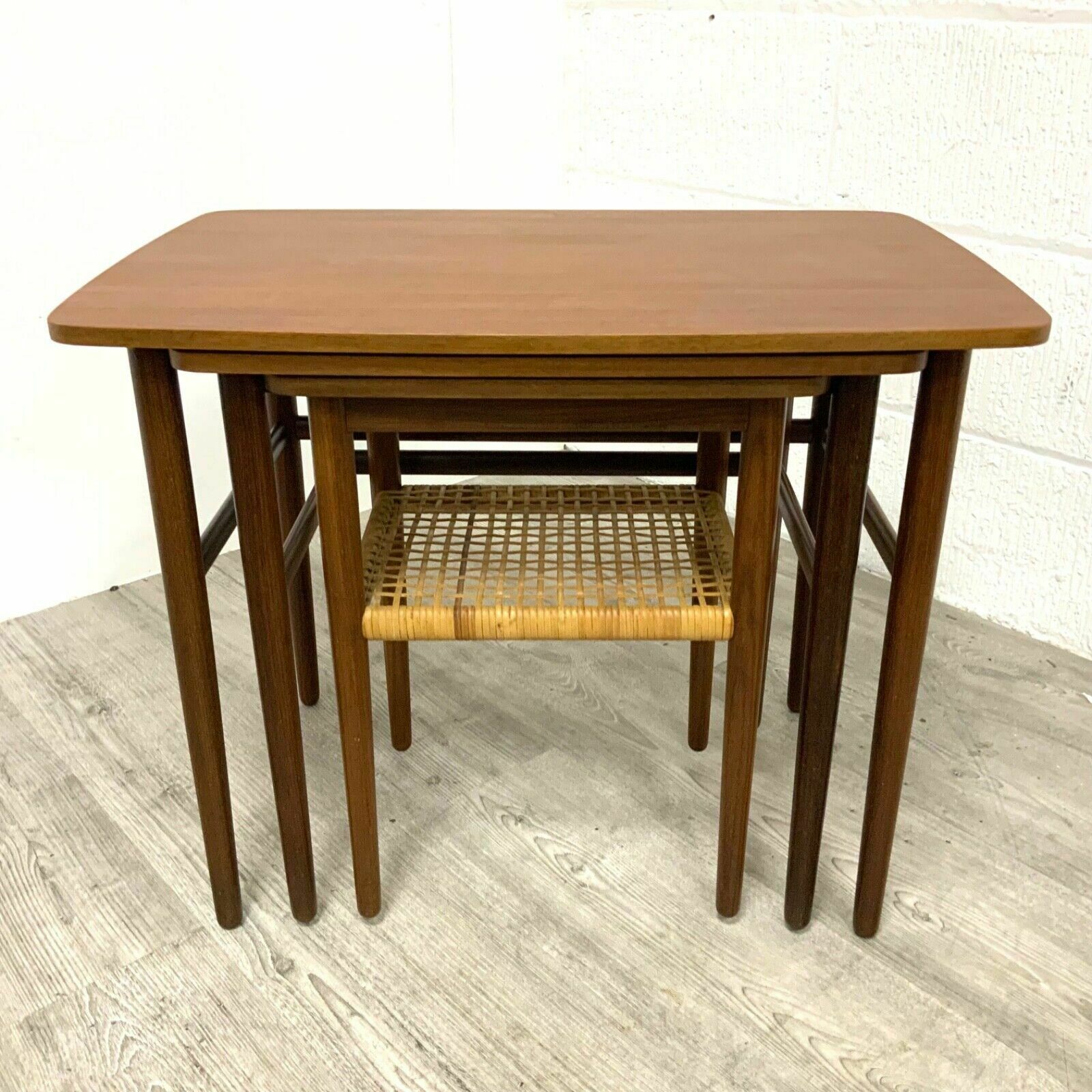 Johnnes Andersen Teak Nest Of Tables For Cfc Silkeborg  Danish Mid Century photo furniture