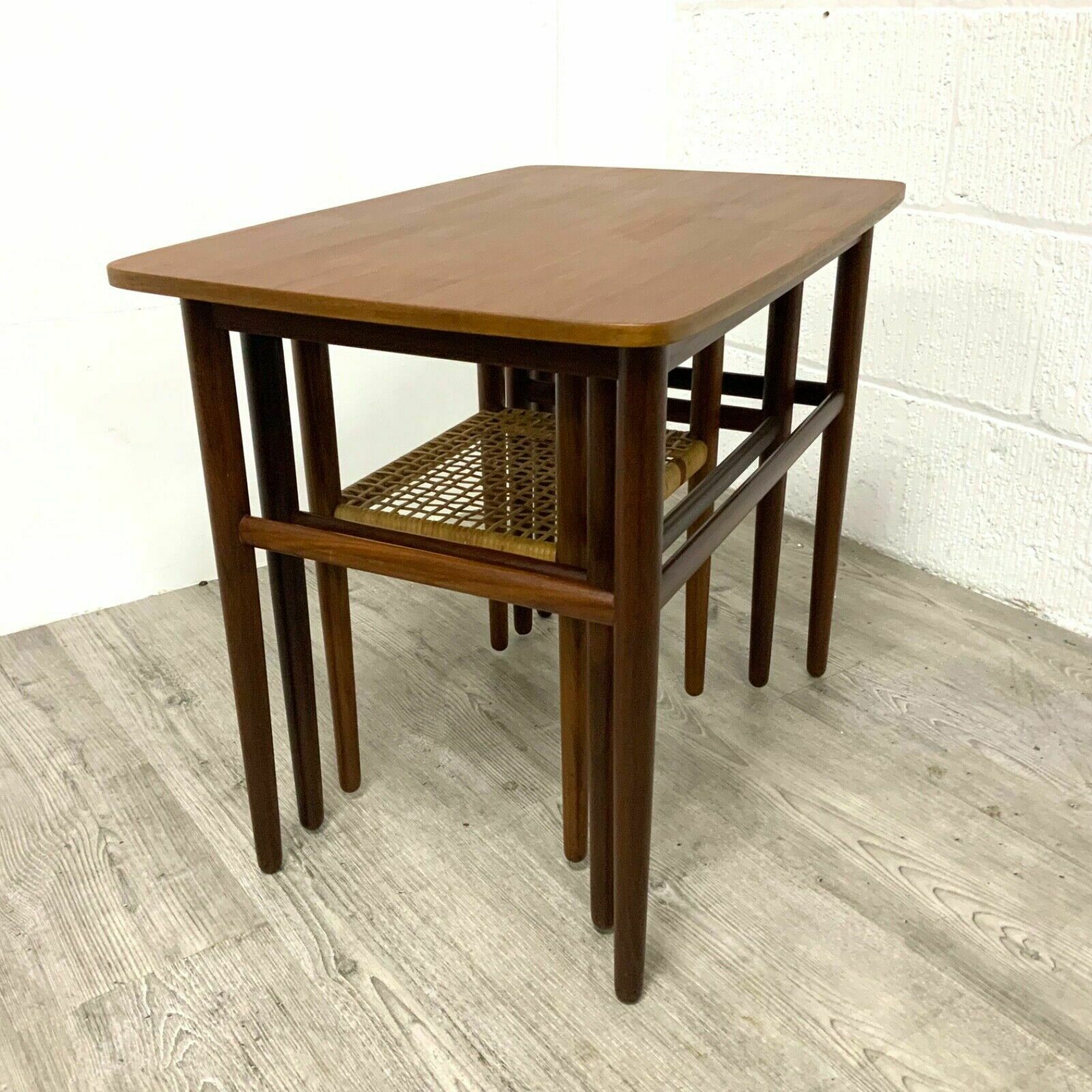 Johnnes Andersen Teak Nest Of Tables For Cfc Silkeborg  Danish Mid Century photo for sale
