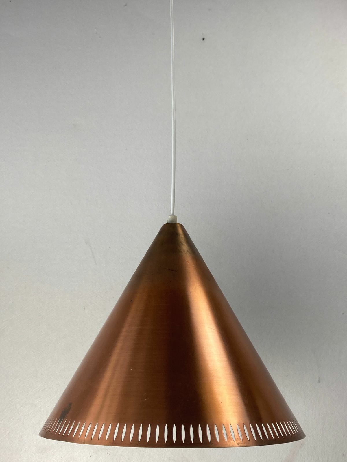 photo vinterior Perforated Copper Hanging Pendant, Nordisk Solar, Denmark