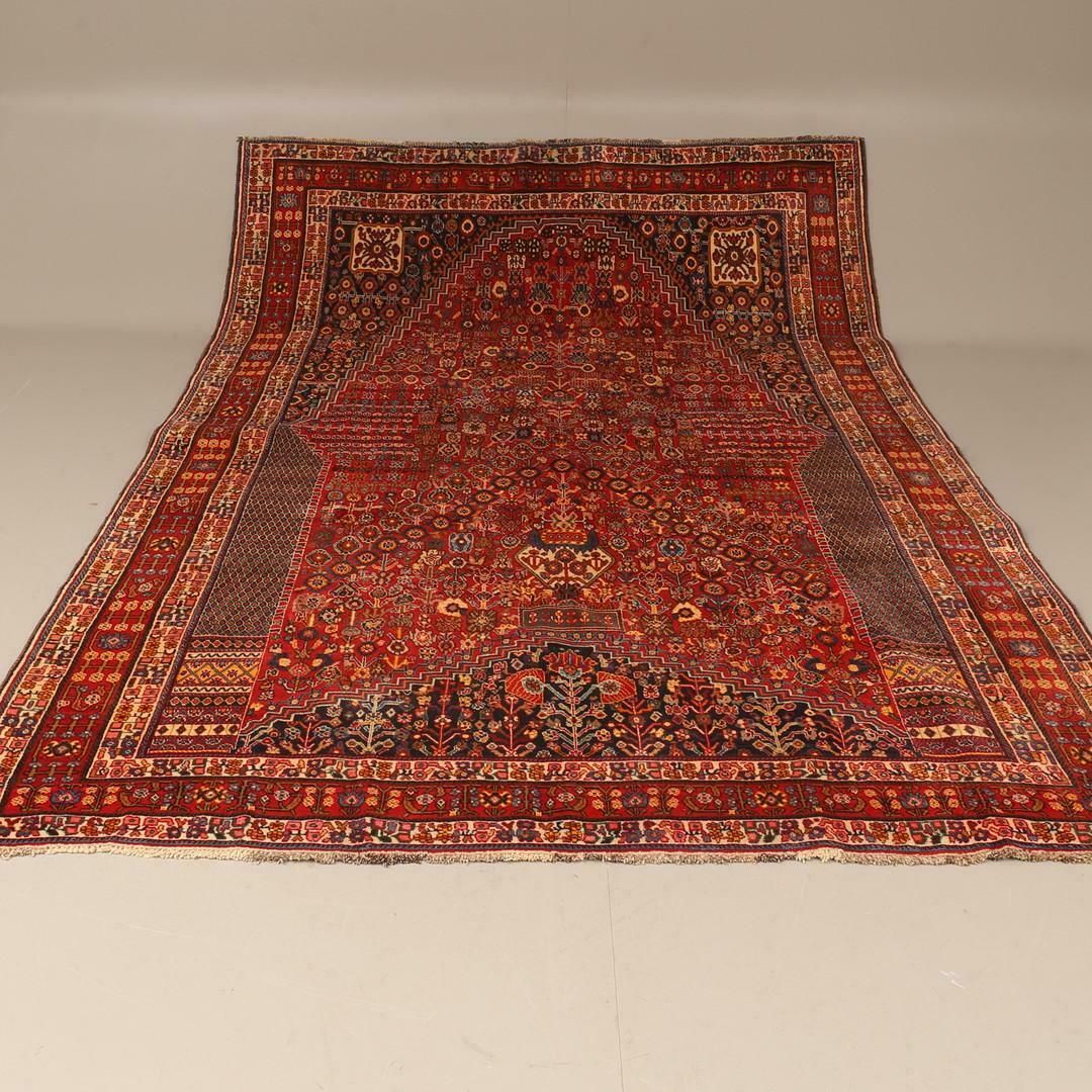 Hand Woven Wool Area Rug Nazami Traditional Floral Rust Carpet photo Textiles