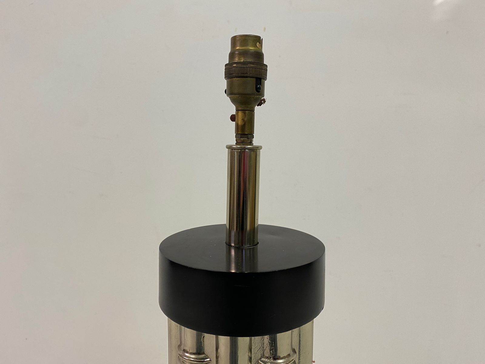 1970s Faux Bamboo Table Lamp photo vintage