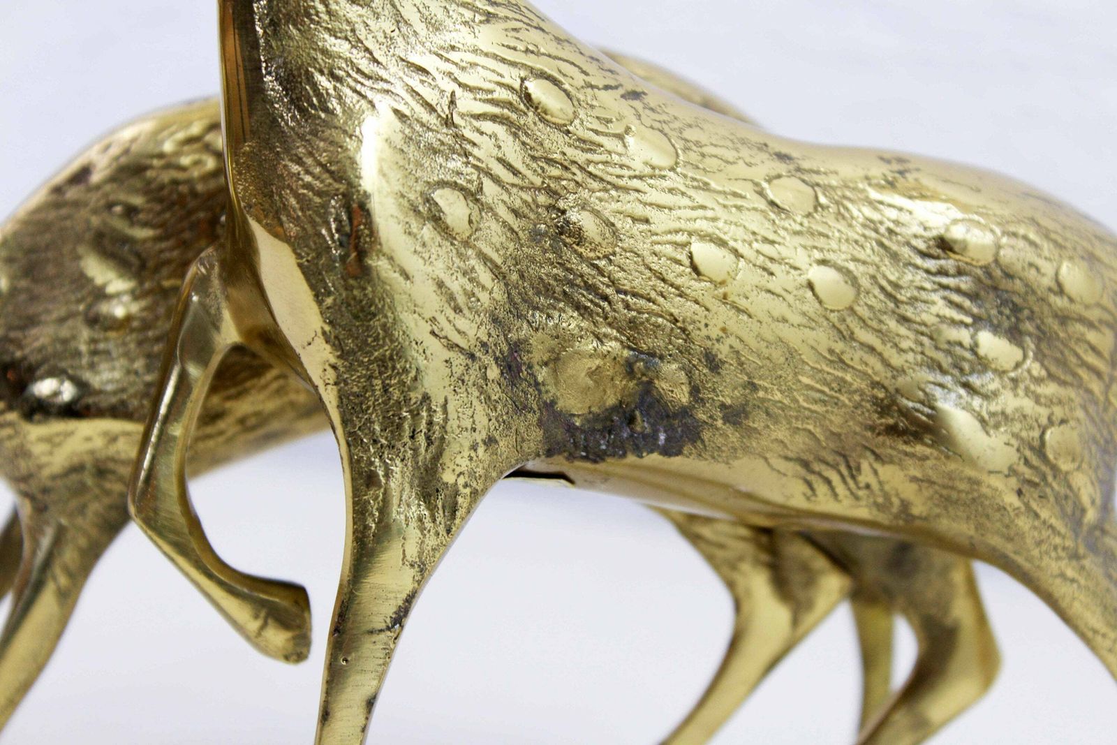 photo for sale Couple Of Brass Deer From The 60s/70s