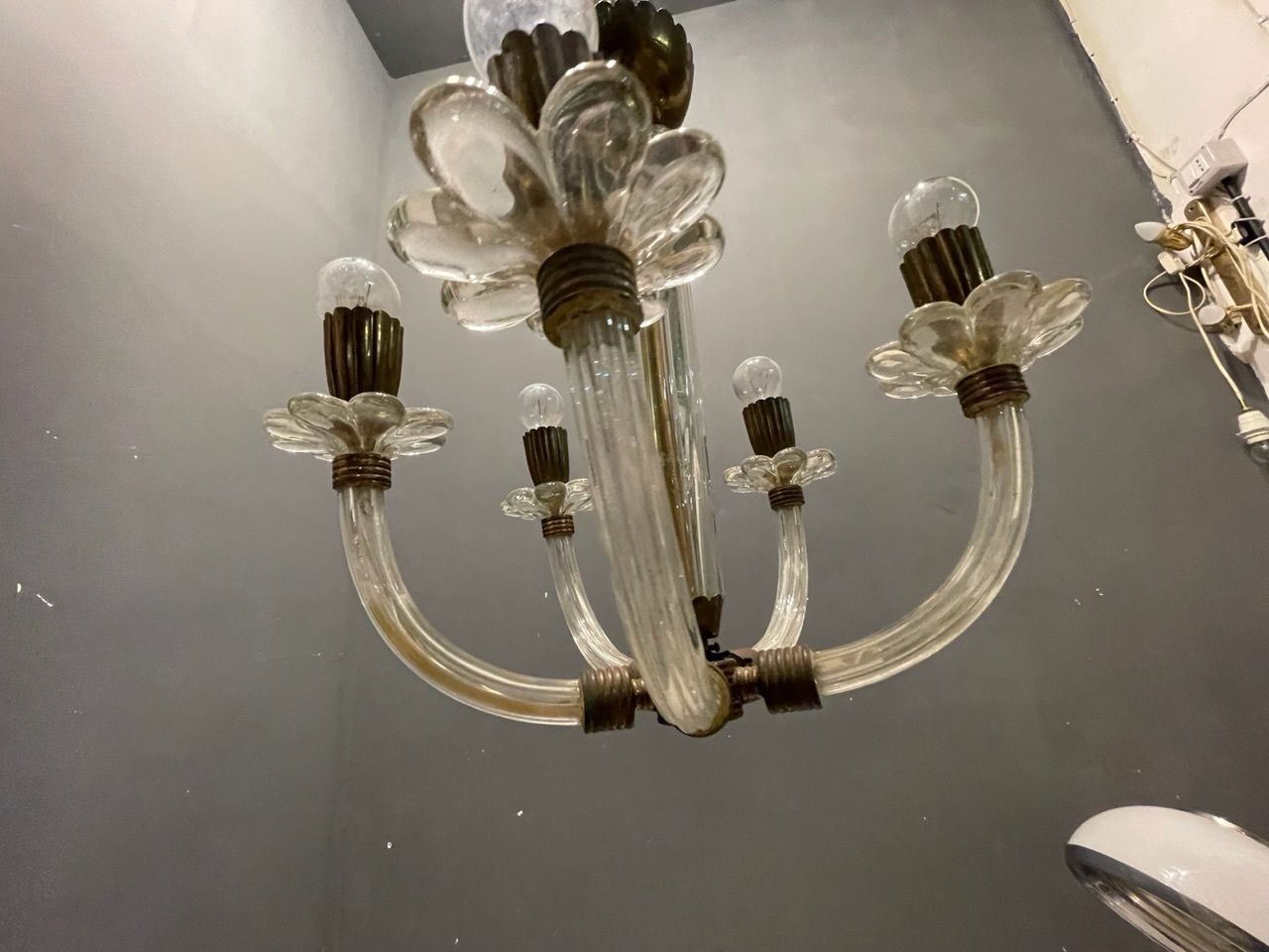 Murano Glass Barovier Chandelier 1940’s photo Lighting
