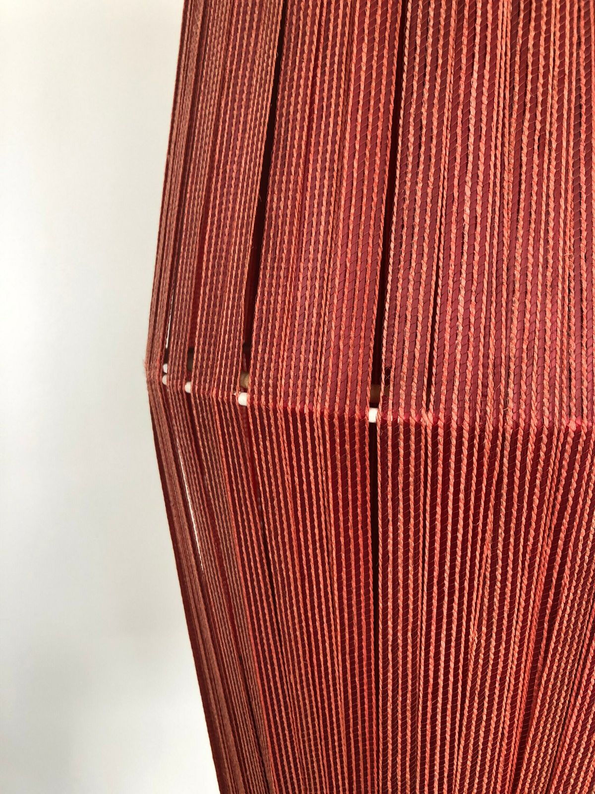 Pink Fabric Thread Shade Tripod Floor Lamp, 1960s, Germany photo vinterior