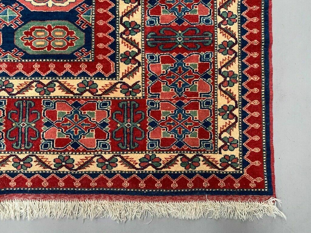 Turkish Bergama Rug 385x320 Cm Vintage Carpet, Tribal Large Square photo vinterior