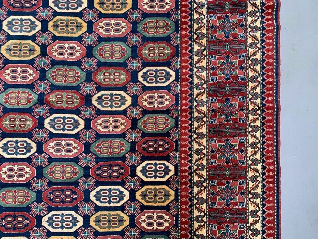 Turkish Bergama Rug 385x320 Cm Vintage Carpet, Tribal Large Square photo buy