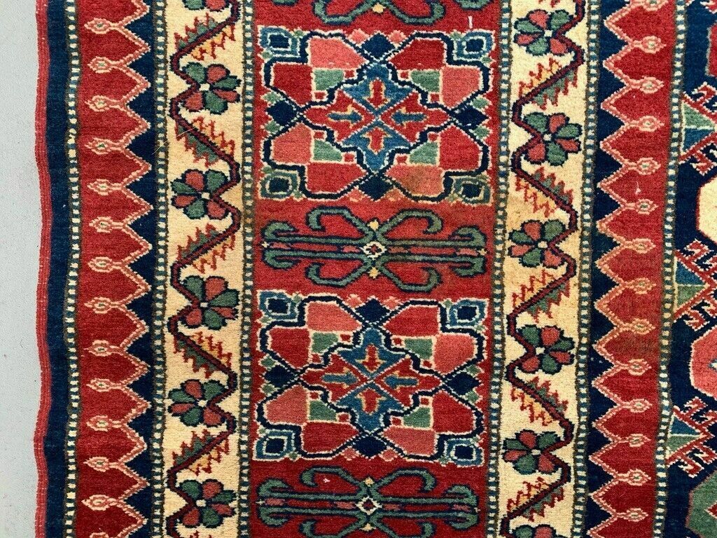 photo furniture Turkish Bergama Rug 385x320 Cm Vintage Carpet, Tribal Large Square