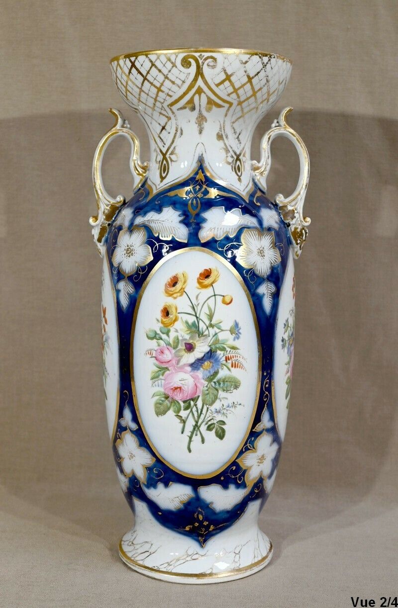 739.54 Important Bayeux Porcelain Vase   Late 19th Century photo