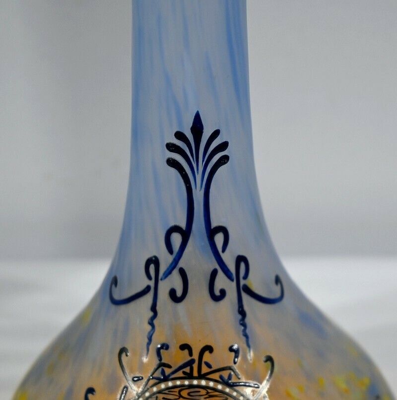 photo buy Pair Of Glass Paste Vases, Signed Legras – Late 19th Century