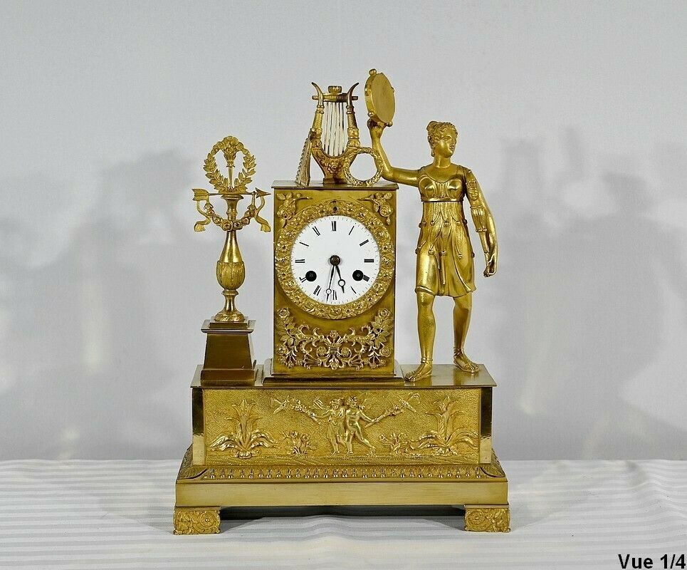 Gilt Bronze Clock   Early 19th Century photo Home Decor