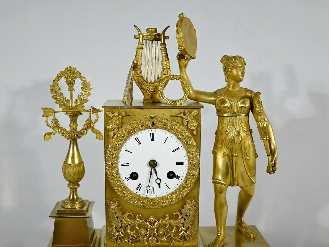 Gilt Bronze Clock   Early 19th Century photo 2734.65