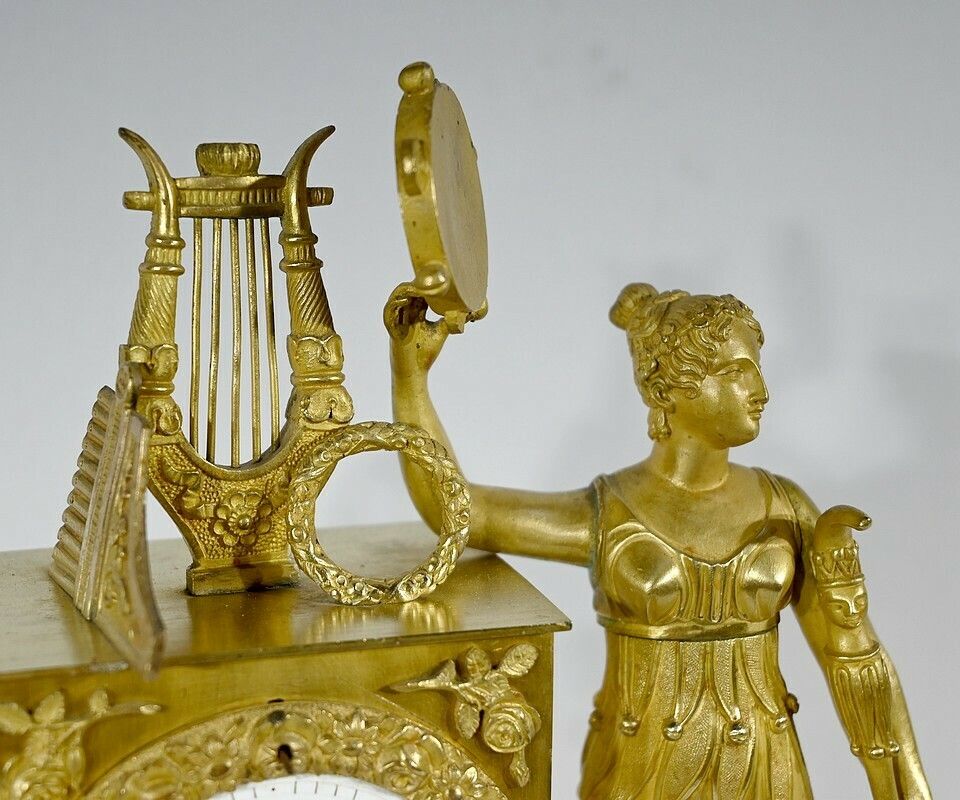 Gilt Bronze Clock   Early 19th Century photo buy