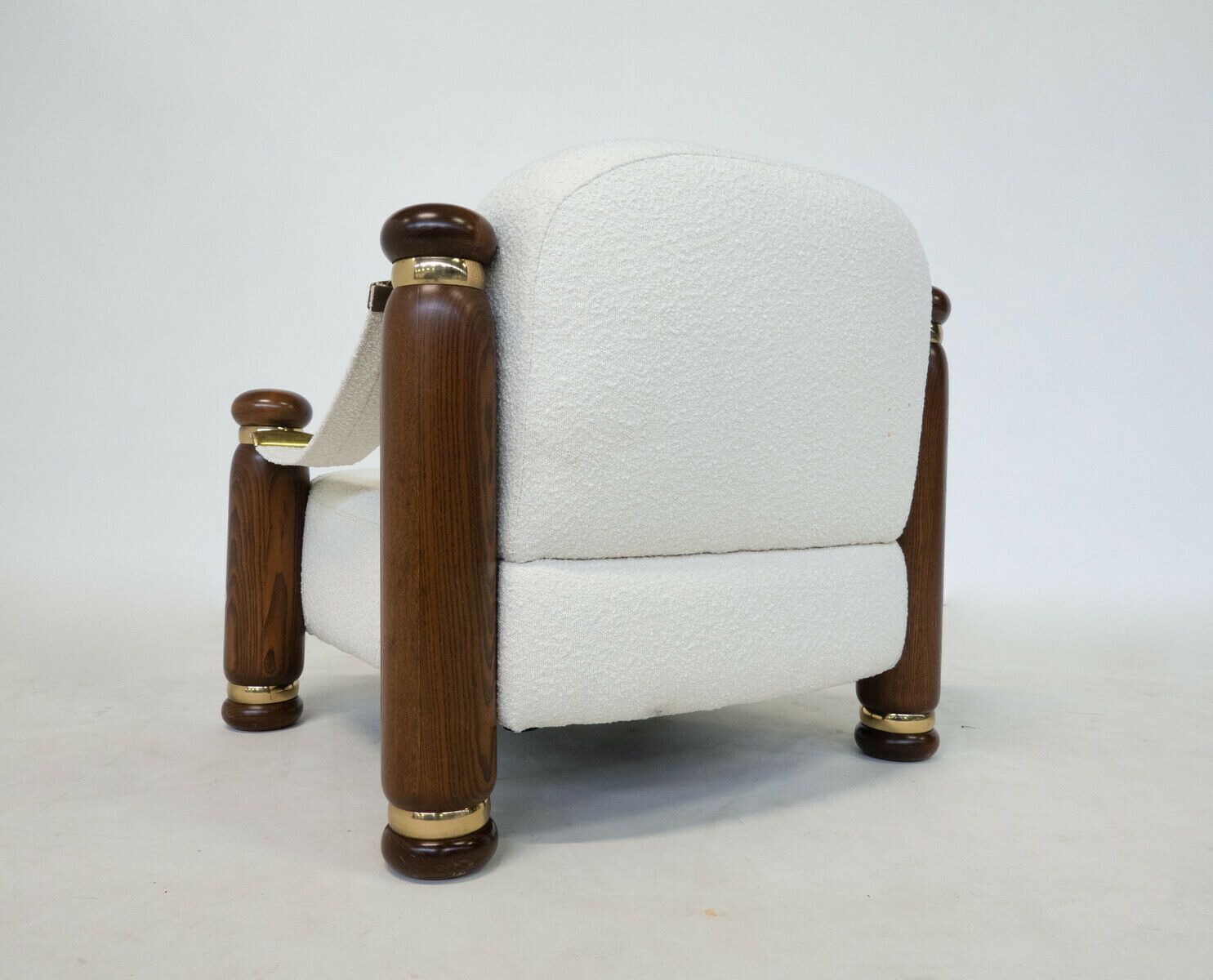 Pair Of Italian Mid Century Boucle Armchairs photo buy