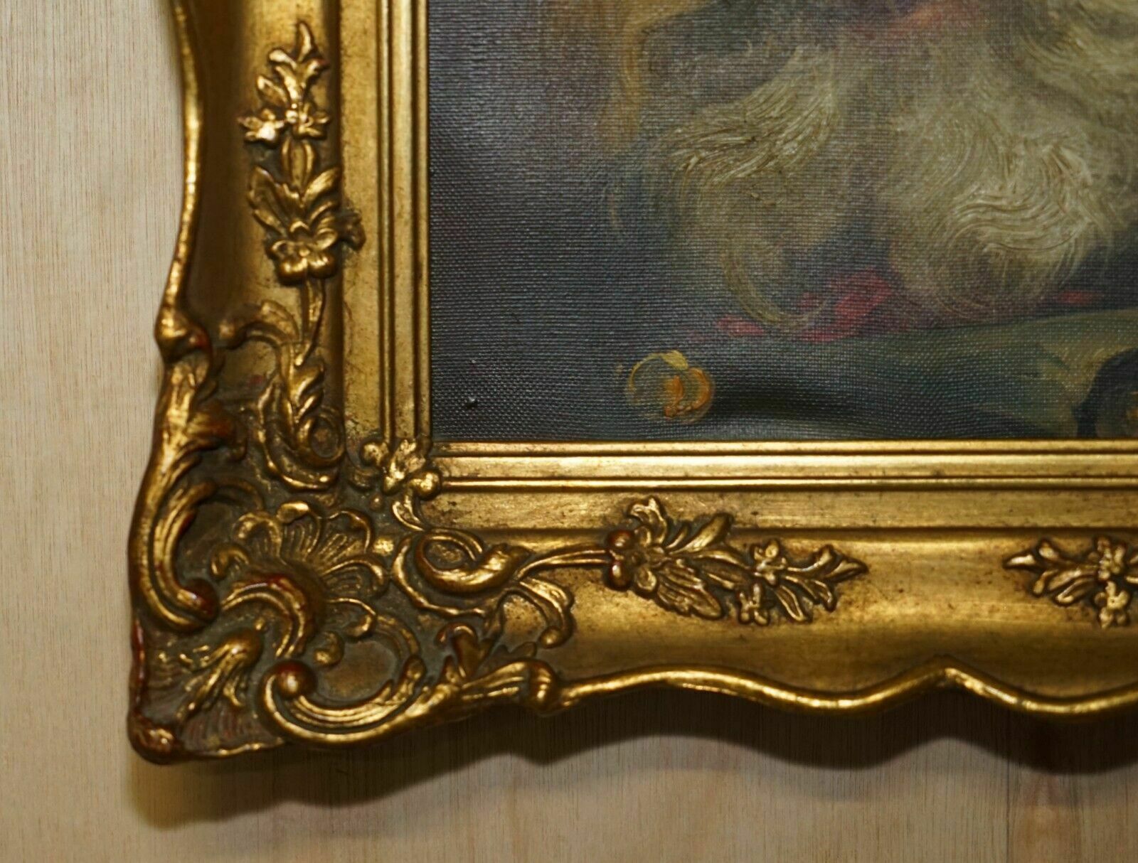 Antique Signed Dutch Oil On Canvas Painting Of Old Man Man With Grey Hair & Cap photo furniture