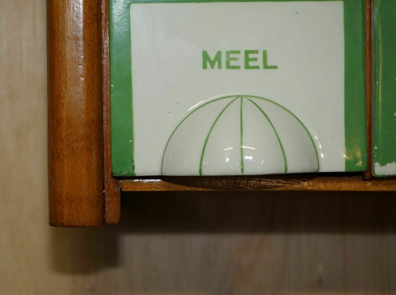 Petrus Regout & Co Maastricht Holland Art Deco Wall Mounted Kitchen Spice Rack photo vinterior