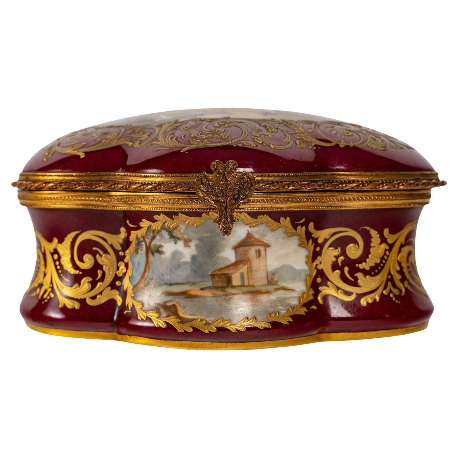 Important Box, Sèvres Porcelain Box, Napoleon III Period photo furniture