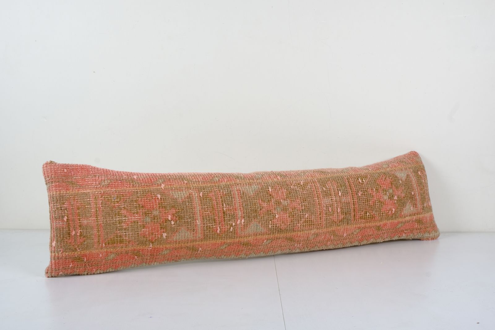 Extra Long Turkish Carpet Pillow Cover, Anatolian Cover Pillow Cases Made From A Vintage Anatolian Handwoven Textile 10'' X 42'' photo furniture