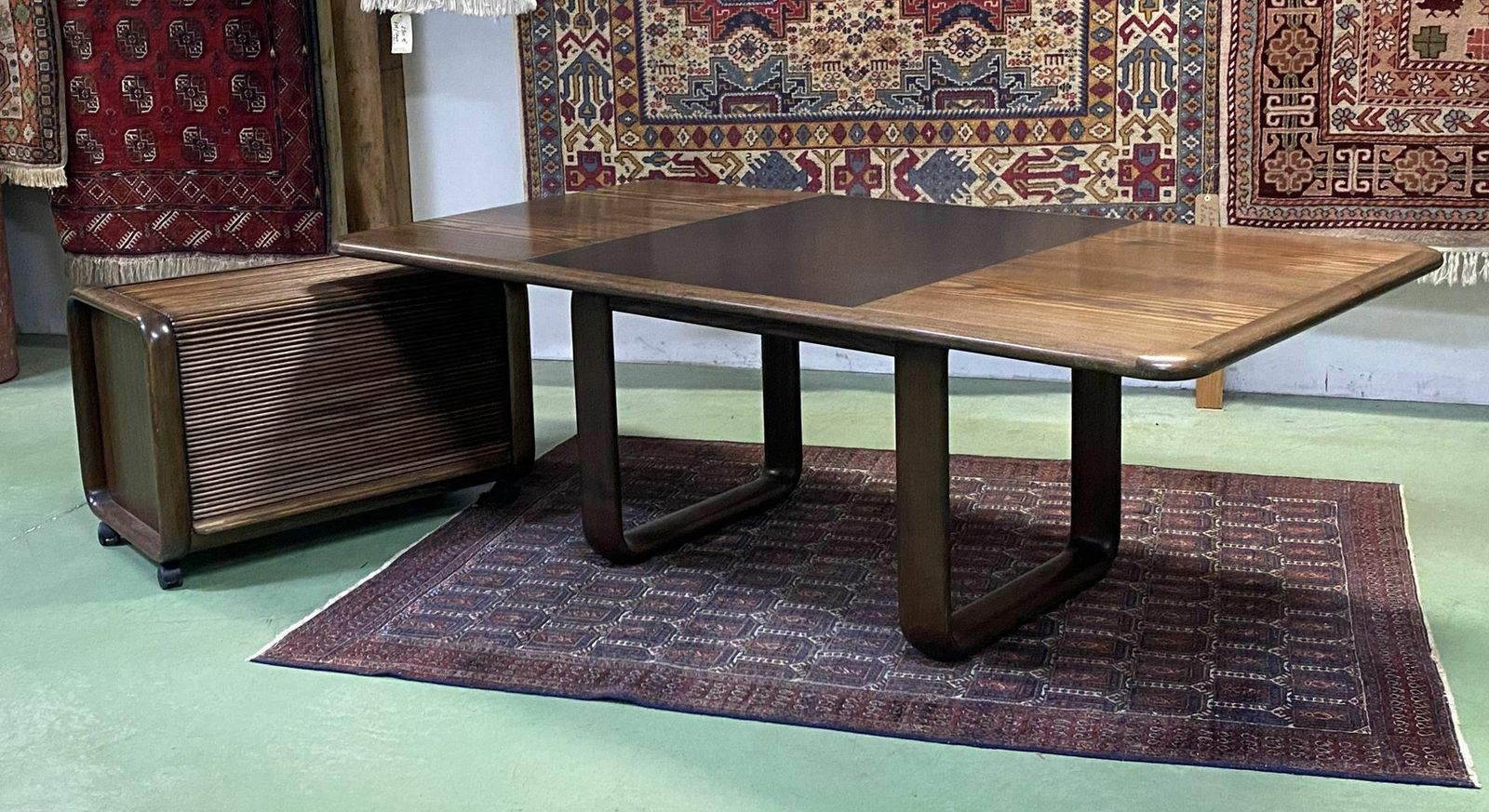 Desk With Mobile Unit From The 1970s In Ash Wood By Burkhard Vogtherr For Rosenthal photo for sale