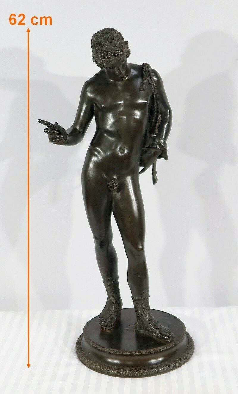 Important Bronze “Narcissus” By M. Amodio – Late 19th Century photo furniture