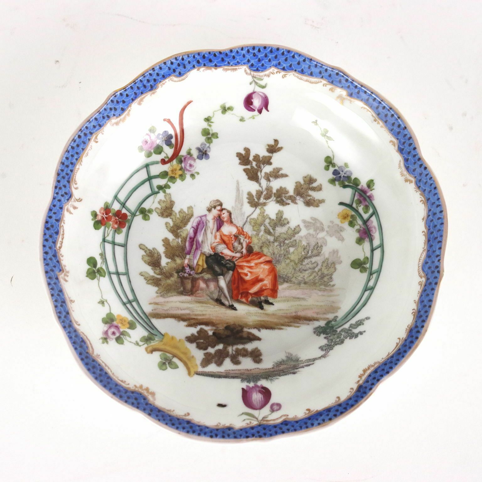 photo for sale Ancient Cup Meissen Porcelain Germany '700 Saucer Ancient Ceramic