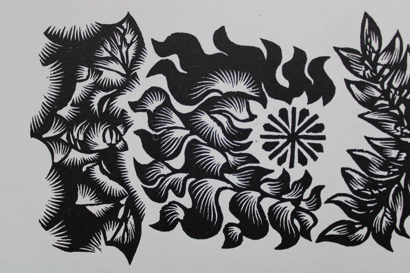 Dainis Rozkalns Mindfulness. 1982. Paper, Linocut, photo for sale