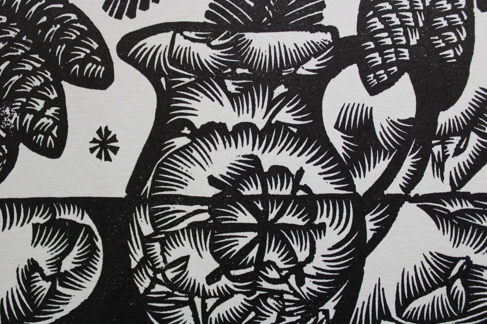 Dainis Rozkalns Intro.Nr 2. 1979. Paper, Linocut photo for sale