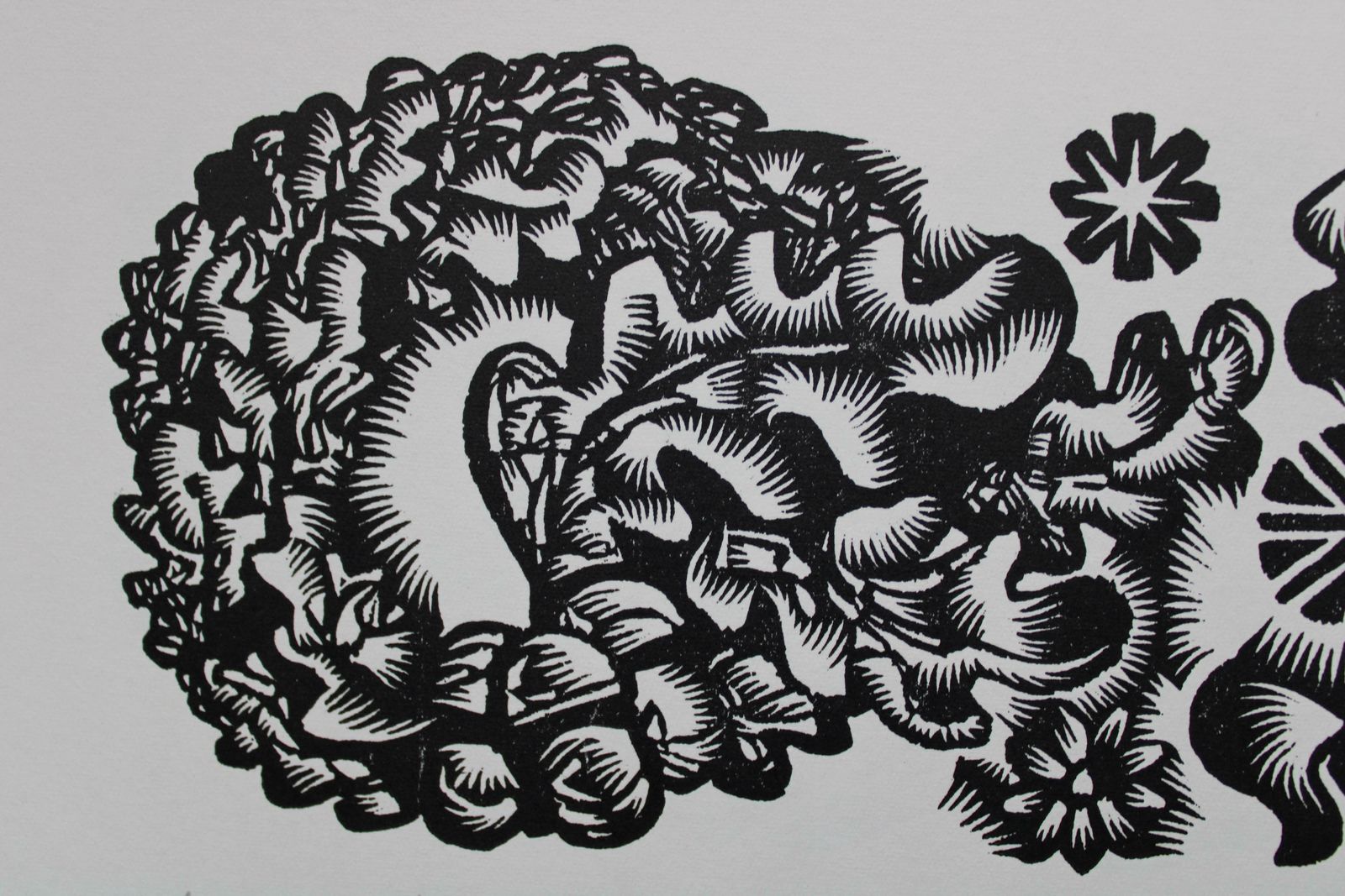 Dainis Rozkalns Hopefulness. 1982. Paper, Linocut, photo for sale