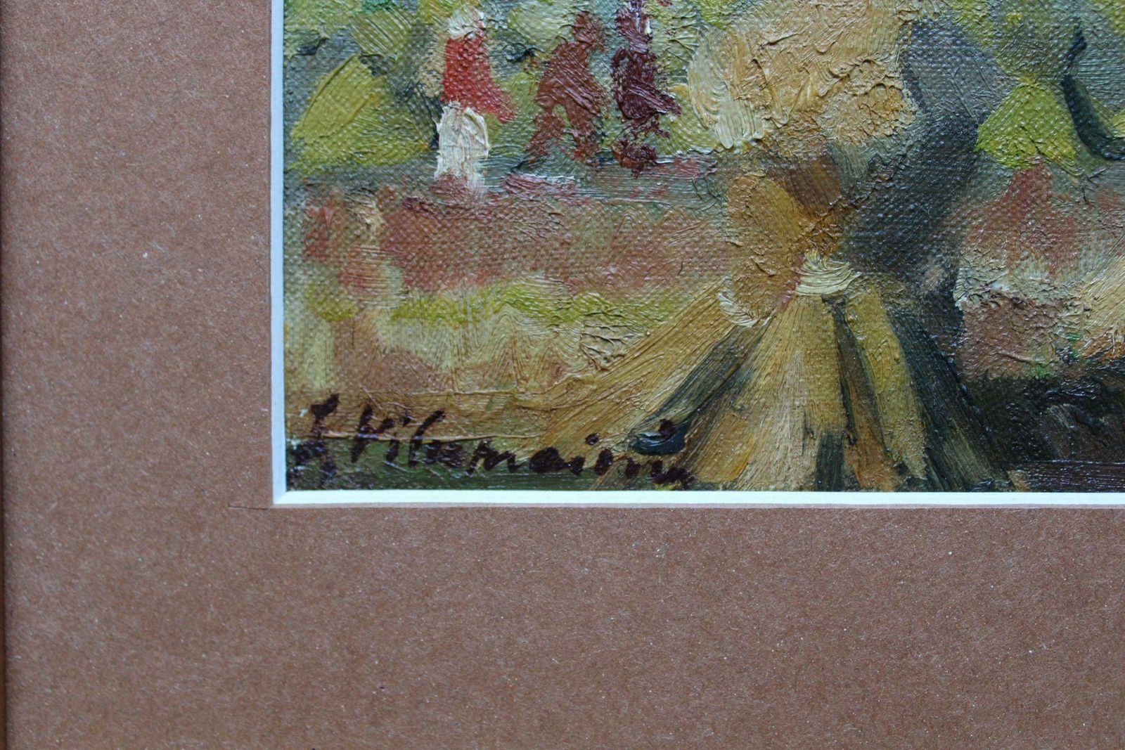 Julijs Vilumainis Landscape With Mountains, South Of France. Oil On Cardboard On Canvas, photo Art