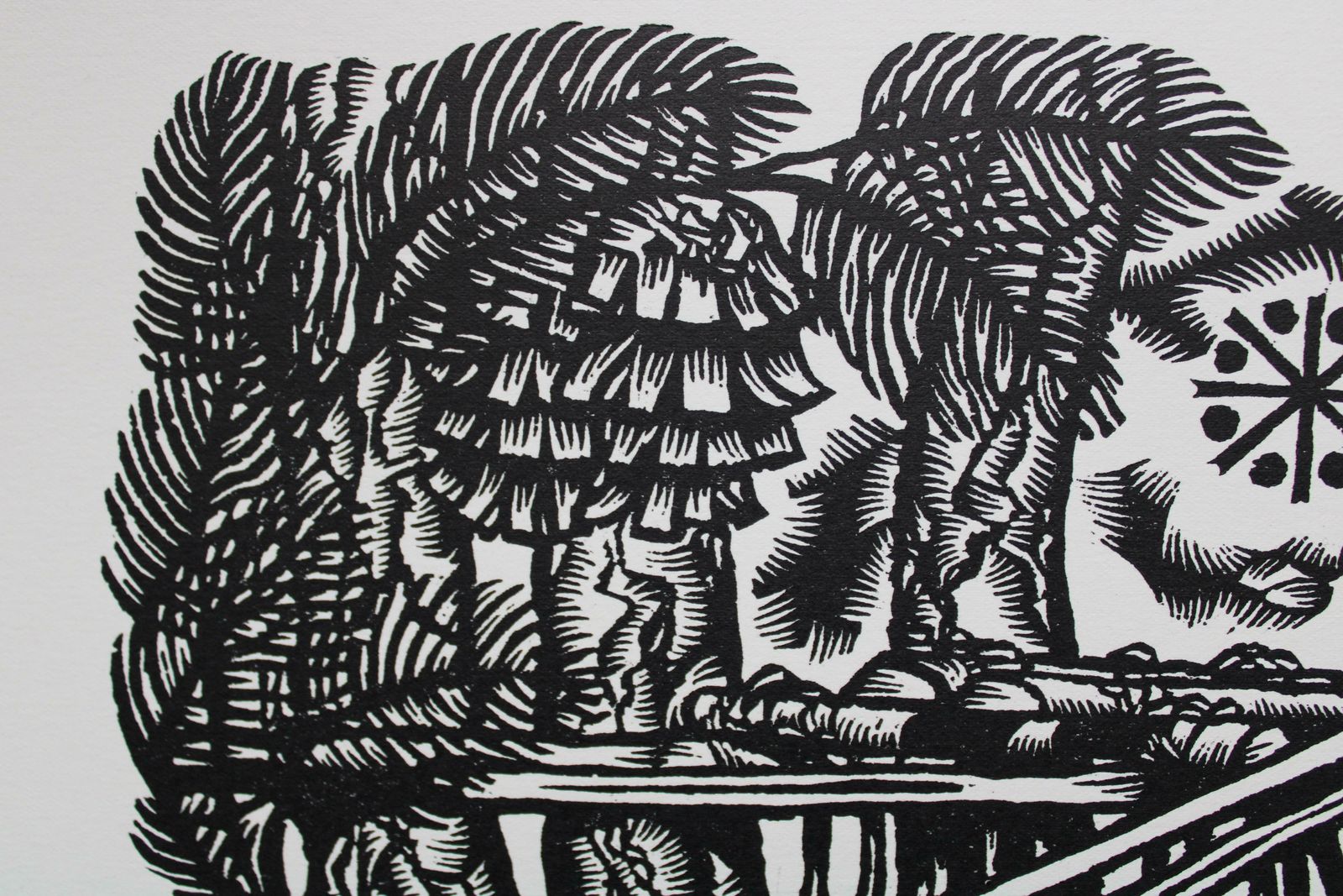 Dainis Rozkalns The Poor Man. 1982. Paper, Linocut, photo 174.0