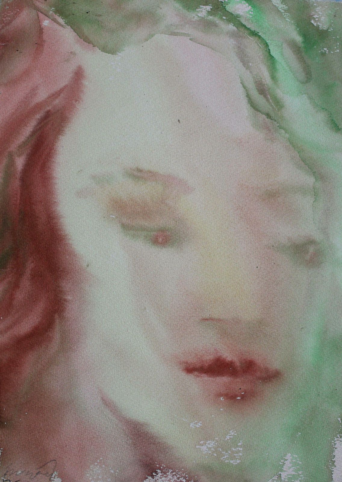 Dzidra Ezergaile Youth. Bilateral. 1960s. Paper, Watercolour