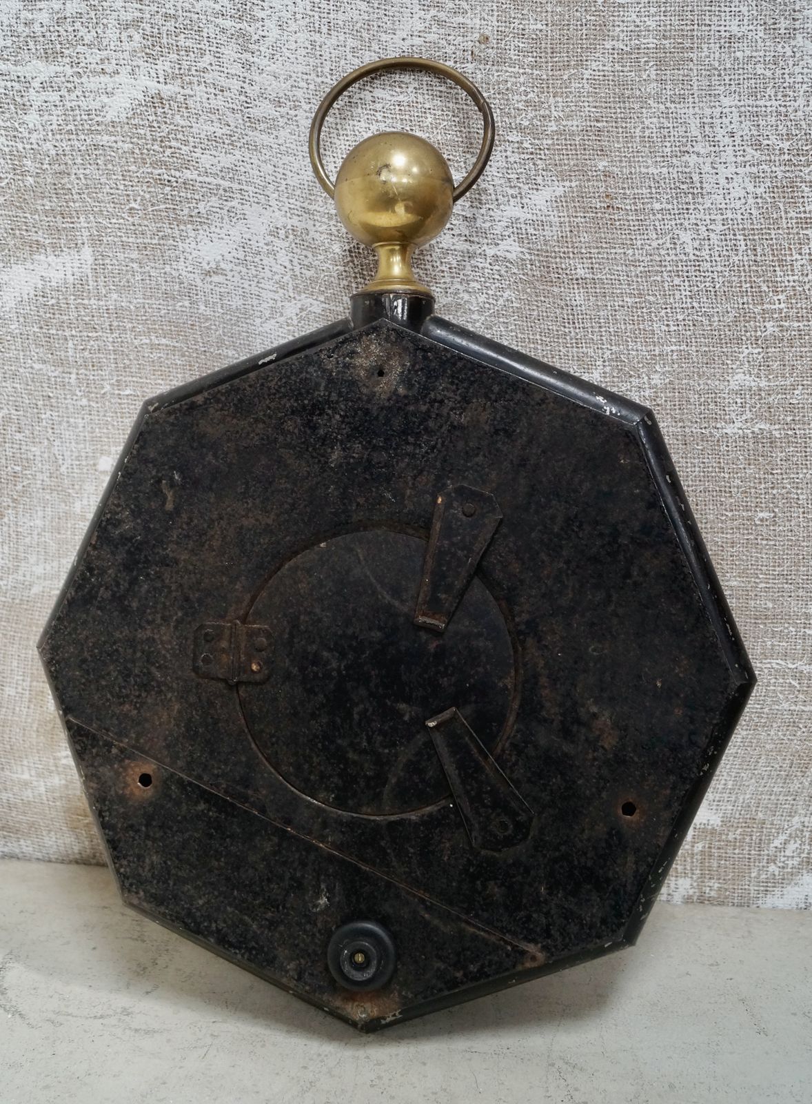 Antique French Tolewear Clock, 1800s photo Home Decor