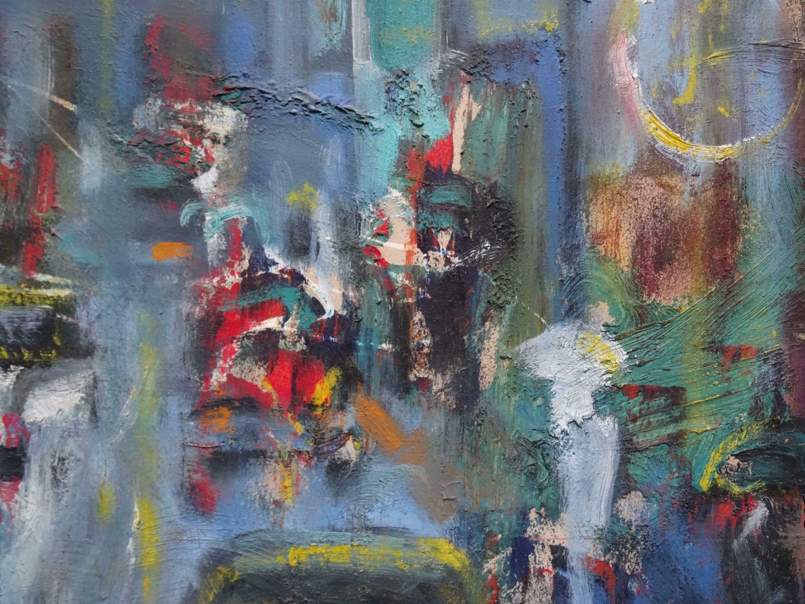 Uldis Krauze Night City. Oil On Cardboard, photo Art