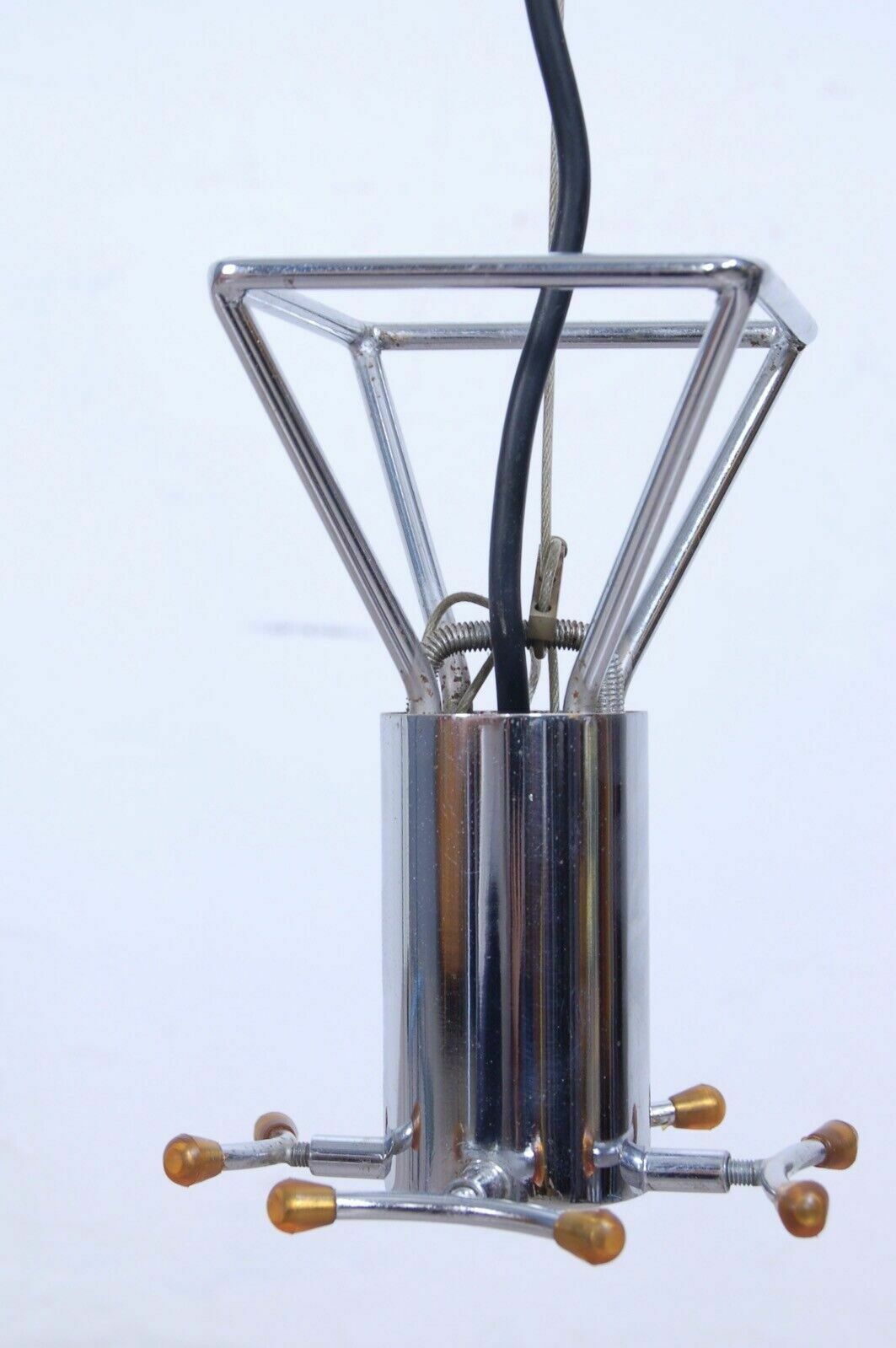 photo for sale Chandelier Design Carlo Nason Flower Series For Mazzega Vetro Murano 70s Black