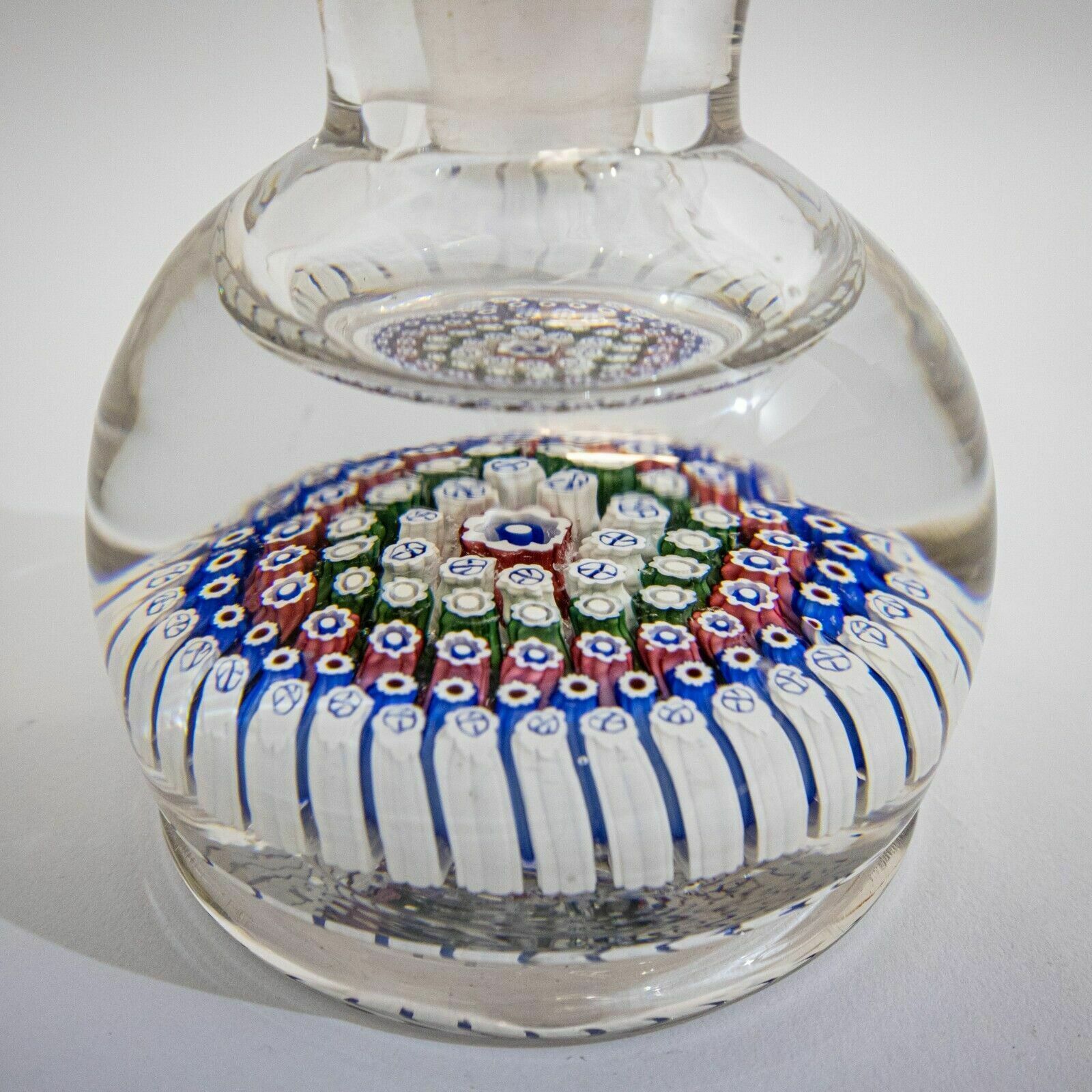 Millefiori Glass Inkwell, 1900s photo for sale