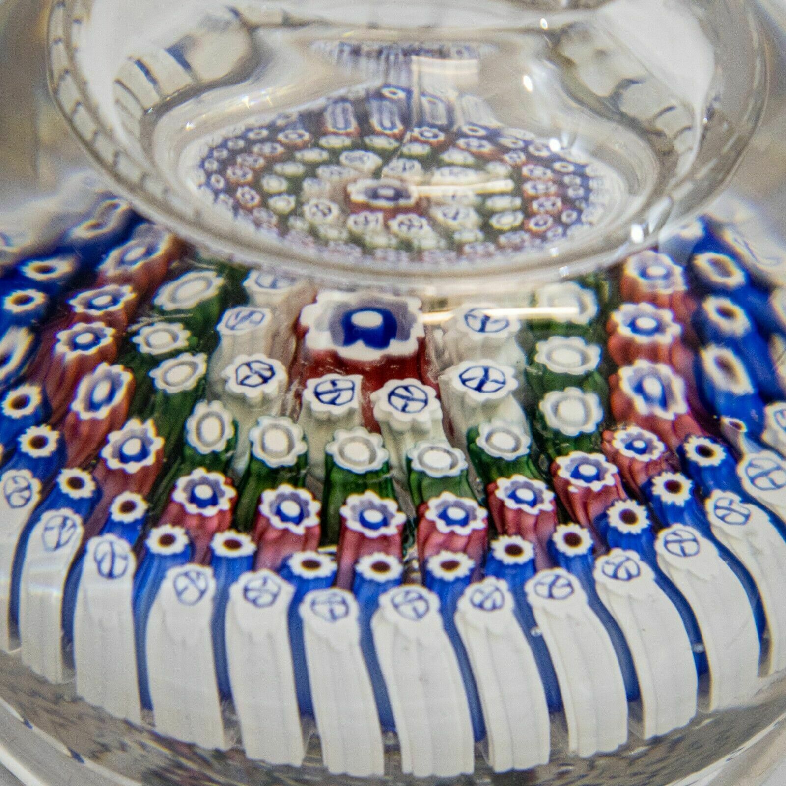 Millefiori Glass Inkwell, 1900s photo vinterior