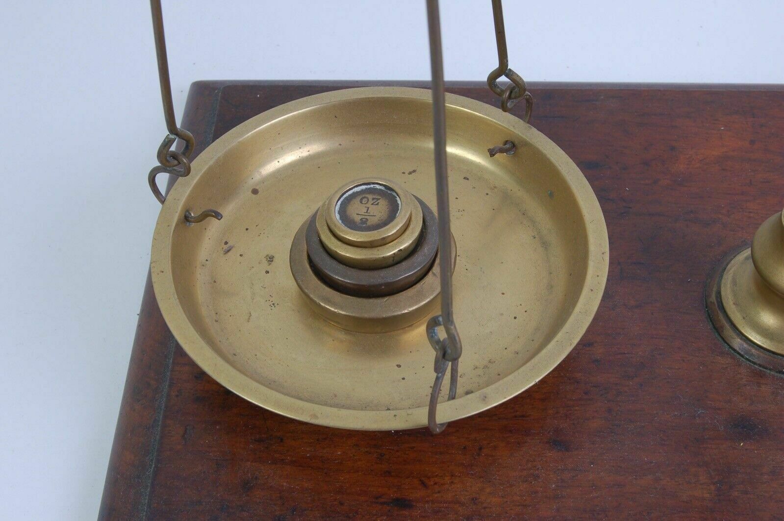 Antique Brass And Wooden Double Pan Scale W&T Avery Makers Birmingham From The 1930s photo 299.0