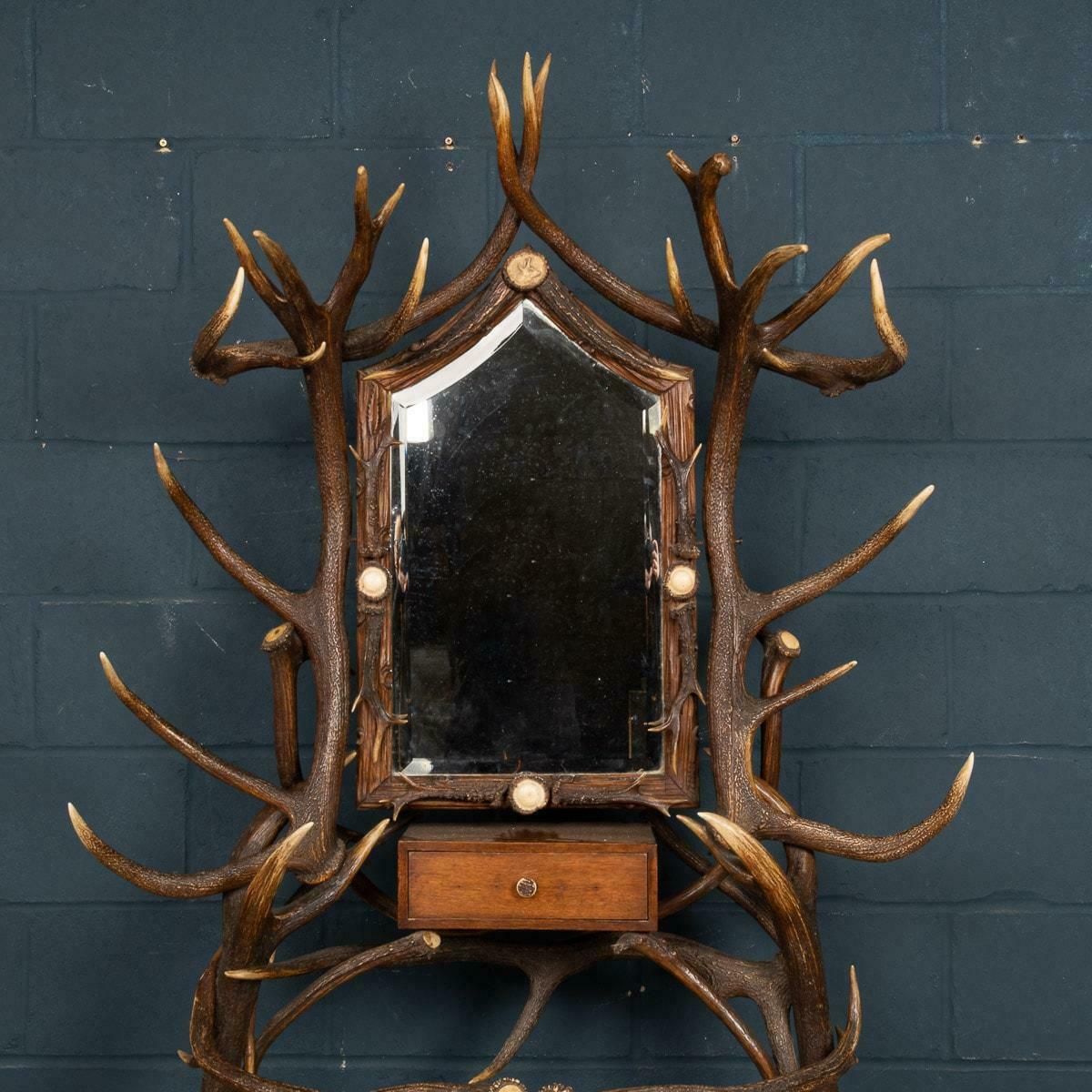19th Century Black Forest Hall Stand, Swiss German, C.1890 photo vinterior