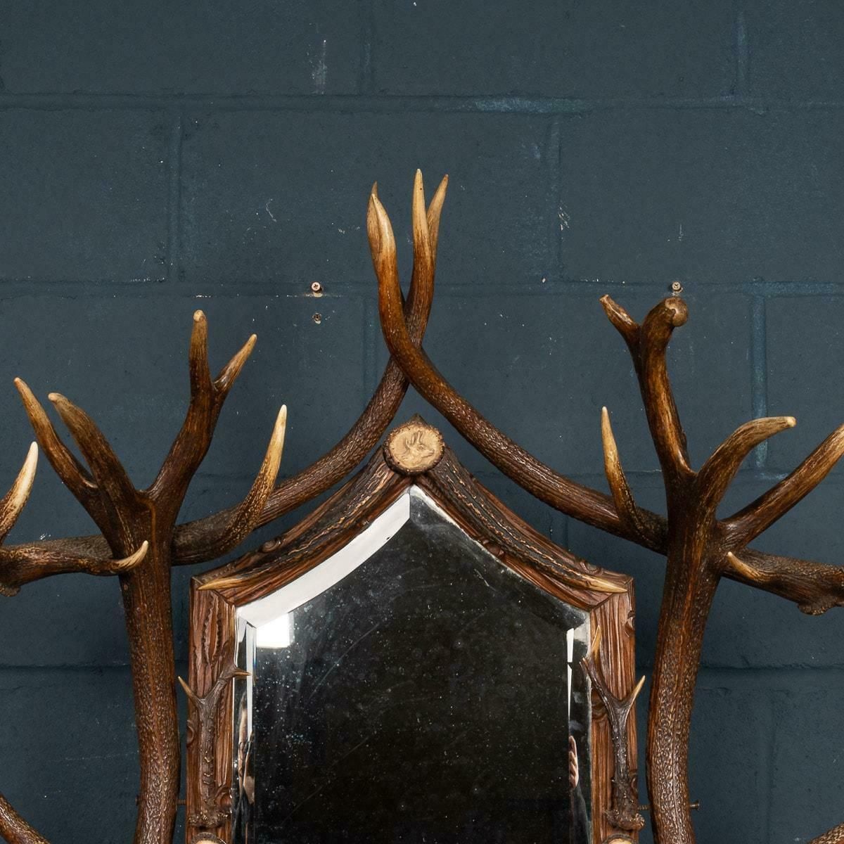 19th Century Black Forest Hall Stand, Swiss German, C.1890 photo buy