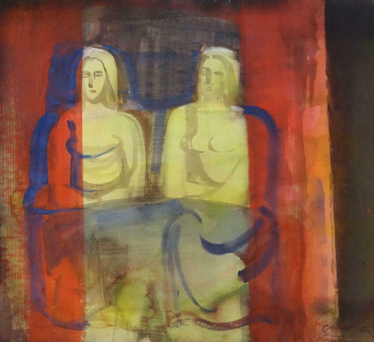 Reflections 1982 Watercolour On Paper