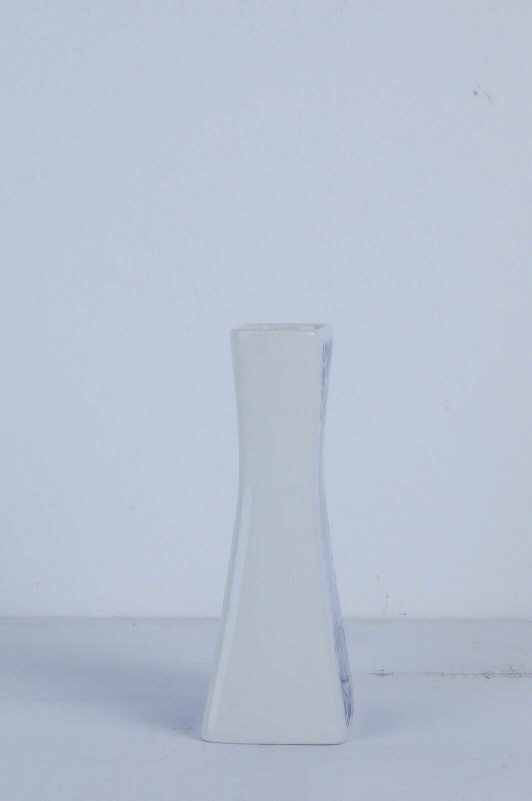Nordic Design Ceramic Vase Porsgrund Figural Norway Pp 71 White Blue photo furniture