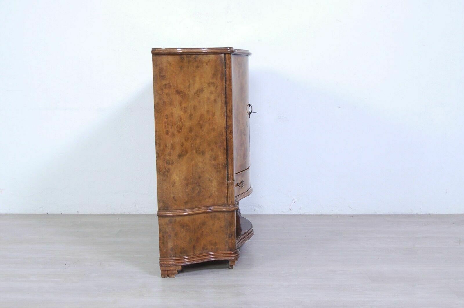 photo for sale Vintage Furniture Design From The 50s. Bar Cabinet In Briar With Mirror Fronte Mosso