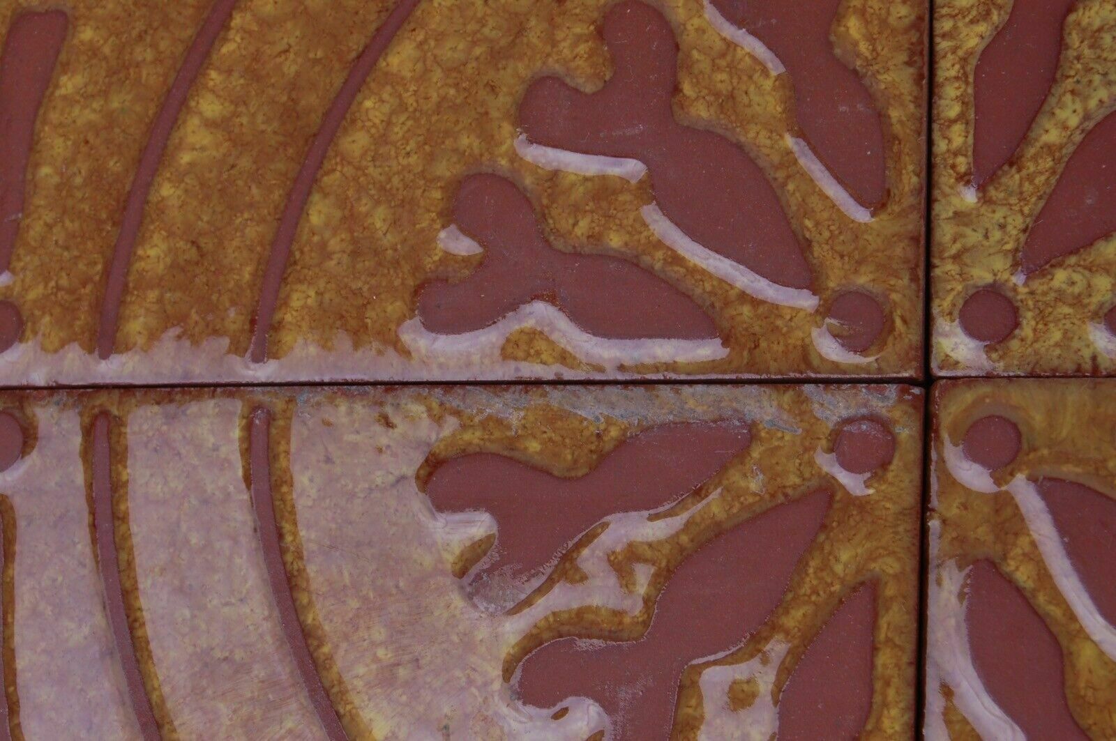 29 Vintage Cavallini Tiles, Ocher And Brick. photo vinterior