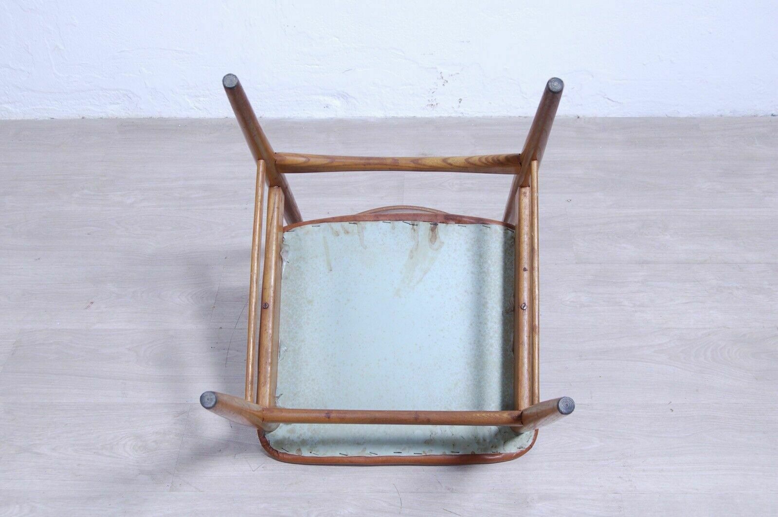 84.0 Design Armchair From The 50s And 60s, Comfortable Seat In Vintage Brown Leather photo