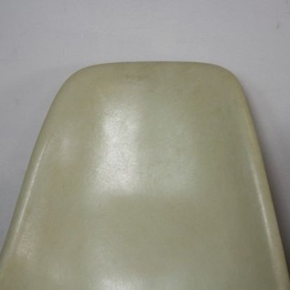 photo furniture Eames Herman Miller Dsw Side Chairs In Terracotta Seafoam Green Light Greige And Parchment