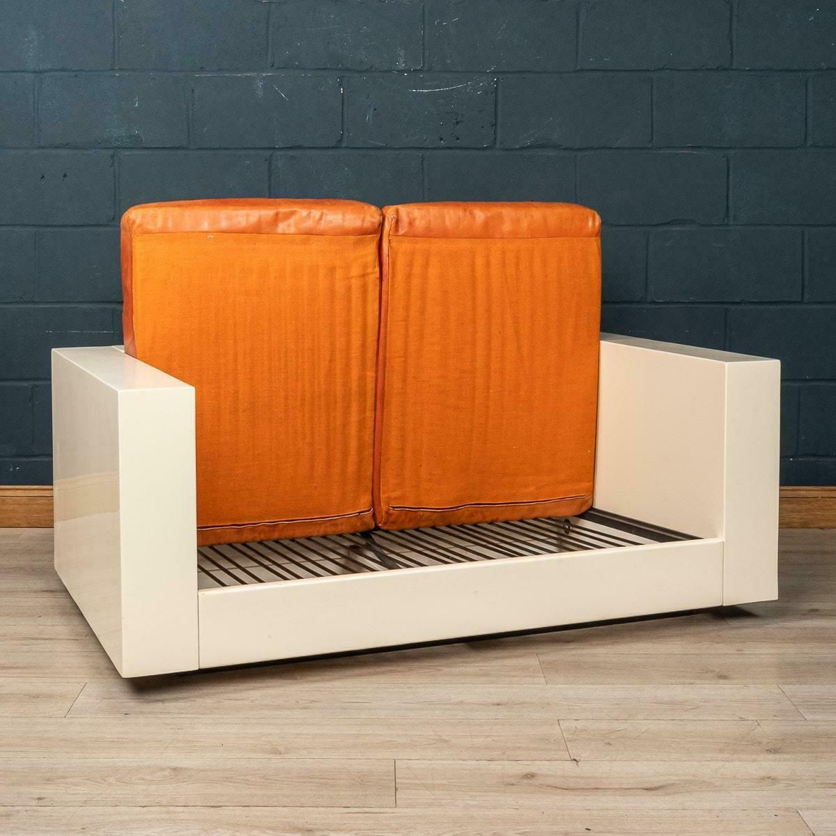 20th Century Two Seater Sofa By Lella And Massimo Vignelli For Poltronova photo vintage