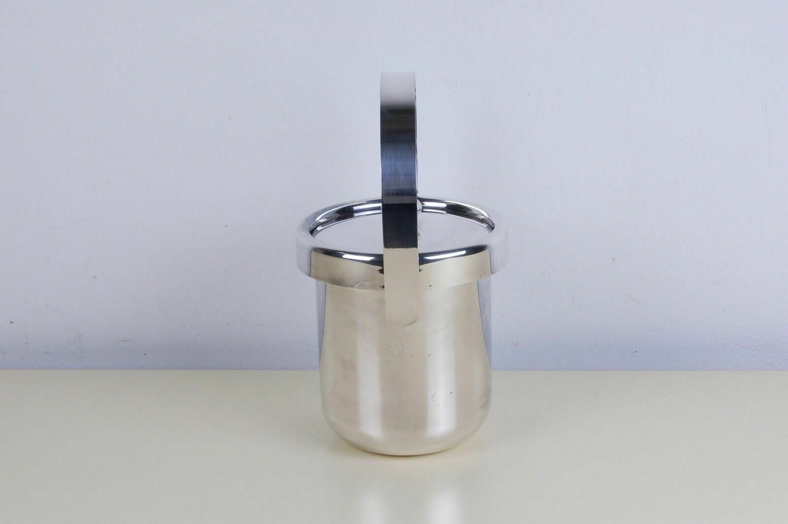 Ice Bucket Design From The 70s 80s Silver Plated Pm Italy With Tongs photo Home Decor