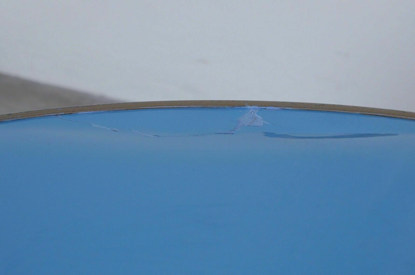 Round Folding Table, 1950s Design, Light Blue Suitcase Picnic Table photo buy