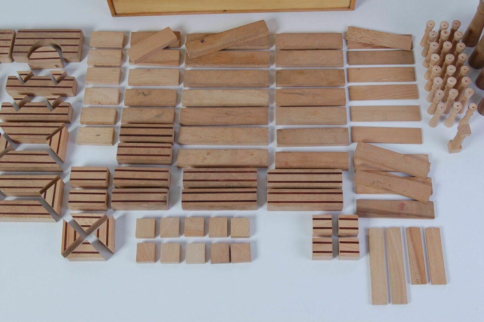 Vintage Wooden Constructions Old Inlay Architecture Game To Build photo 94.0